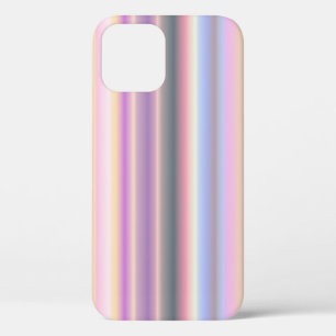 Funda Para iPhone 12 Tiras de arcoiris Pastel - Patrón