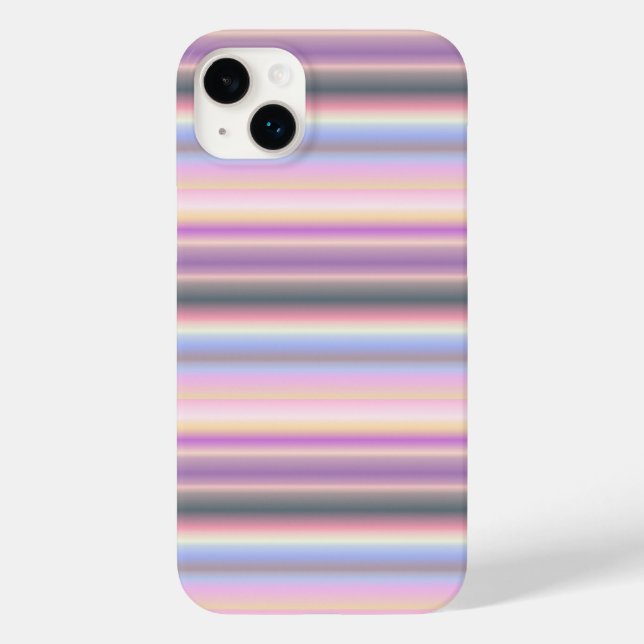Funda De Case-Mate Para iPhone Tiras de arcoiris Pastel - Patrón (Reverso )