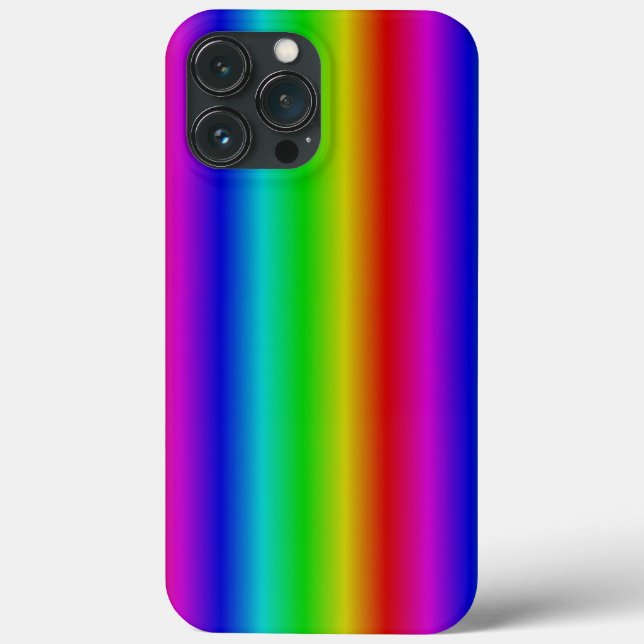 Funda De Case-Mate Para iPhone Tiras de Arcoíris - Patrón (Reverso )