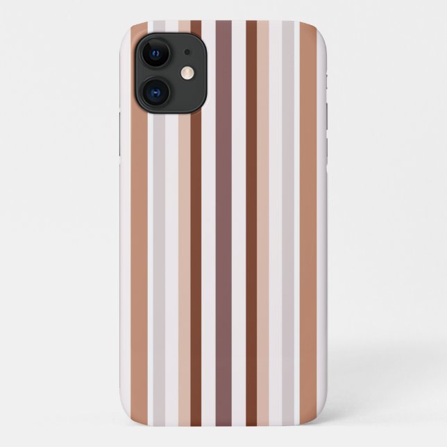 Funda De Case-Mate Para iPhone Tiras neutrales (Reverso)