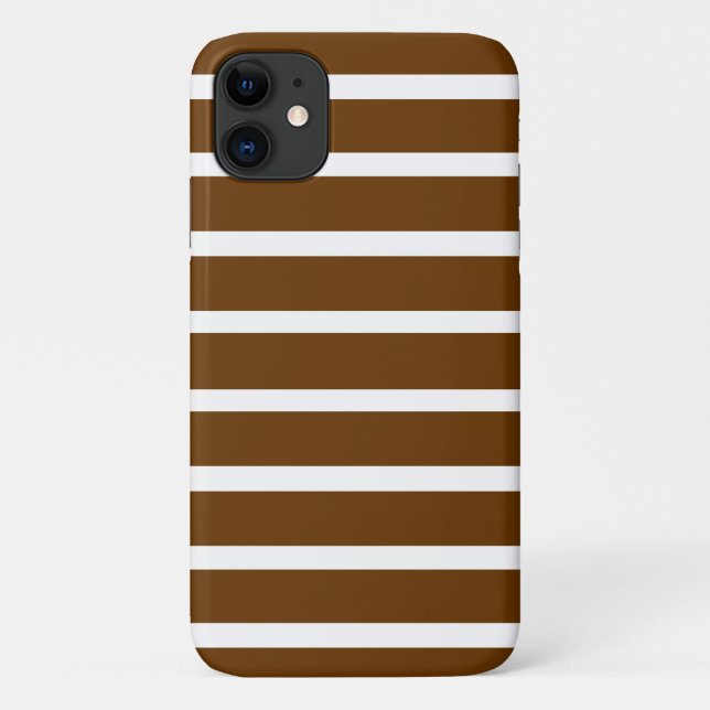 Funda De Case-Mate Para iPhone Tiras Neutrales Nutmeg (Reverso)