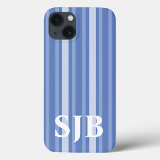 Funda Para iPhone 13 Tiras victorianas de Danubio con monograma