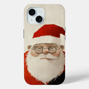 Funda Para iPhone 15 Tired Santa