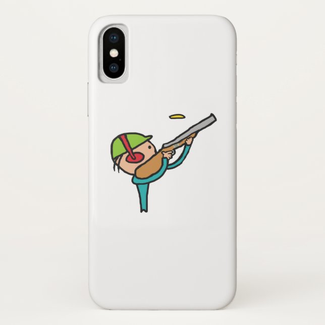 Funda De Case-Mate Para iPhone Tiroteo con trampa de pichón de arcilla (Reverso)