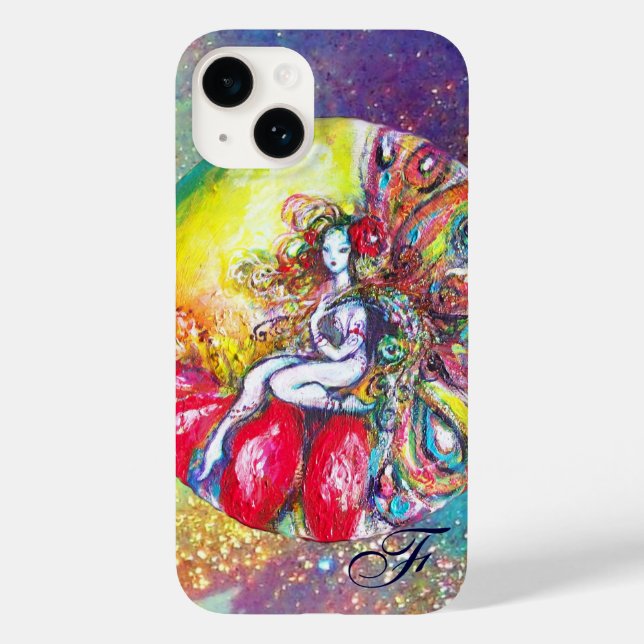 FUNDA DE Case-Mate PARA iPhone TITANIA SENTADA EN UNA FLOR ROJA (Reverso )