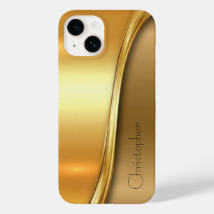 Funda Para iPhone 14 De Case-Mate Titanio oro Acero inoxidable Impresión iphone 15