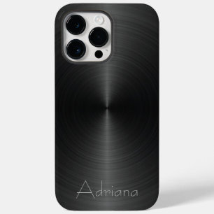Funda Para iPhone 14 Pro Max De Case-Mate Titanio Plata negro Acero inoxidable Metálico