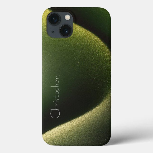 Funda De Case-Mate Para iPhone Titanio verde oscuro acero inoxidable Impresión ip (Reverso)