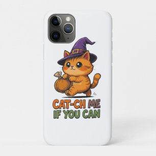 Funda Para iPhone 11 Pro Título Atrapa-gato Si Puedes – Gato Divertido de H