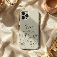 Título personalizado Nana Floral Simple
