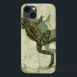 Funda Para iPhone 13 Toad Swinning in the Water<br><div class="desc">Vision Studio is using the giclée (French for “to spray”) technique in this art piece. It makes it unique and the different shades of green emphasize the peacefulness on this image. Choose this piece of artwork for your next Zazzle product.</div>