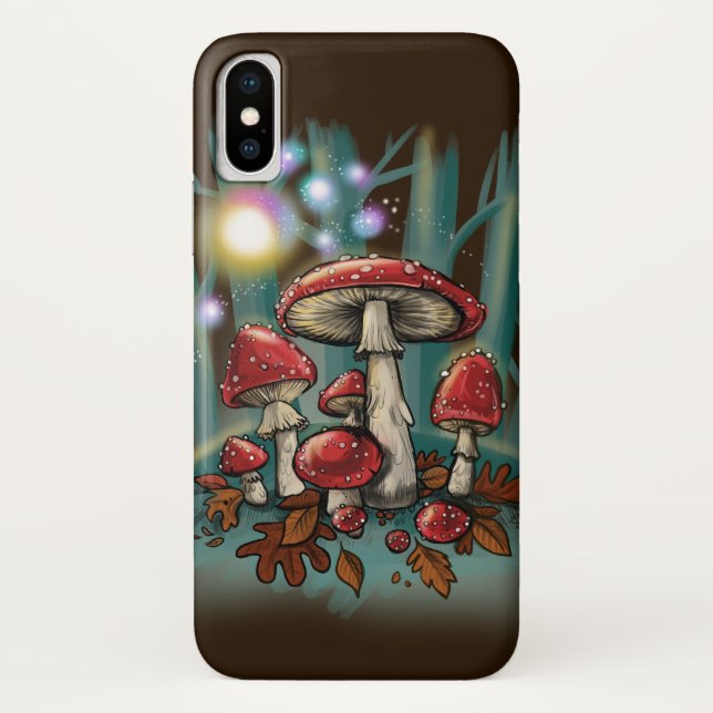 Funda De Case-Mate Para iPhone Toadstool champihrooms~ iphone (Reverso)