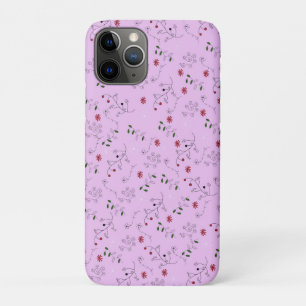 Funda Para iPhone 11 Pro Toalla de playa del Patrón de Jardín de Flores de