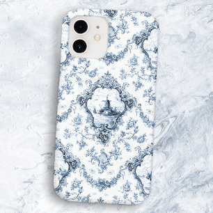 Funda Para iPhone 12 Toalla floral grabada con molino de viento y botes