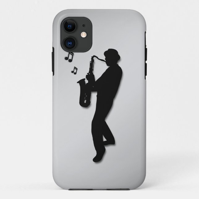 Funda De Case-Mate Para iPhone Toca el saxofón (Reverso)