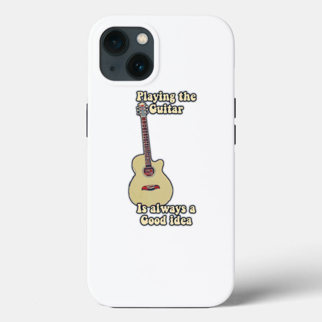 Funda De Case-Mate Para iPhone Tocar la guitarra es siempre una buena idea. (Reverso )