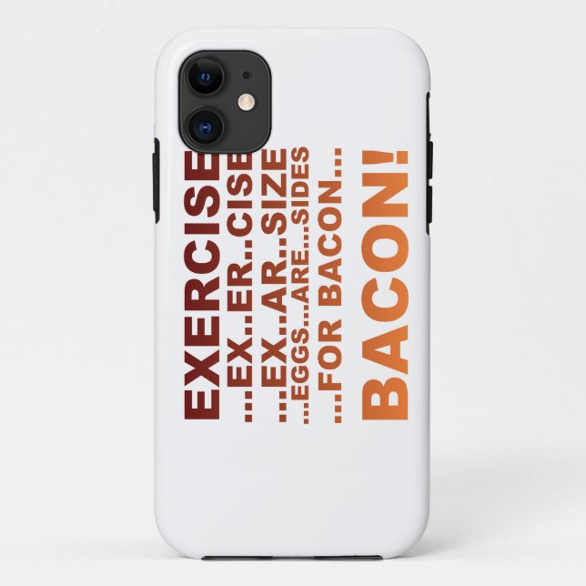 Funda De Case-Mate Para iPhone Tocino del ejercicio (Reverso)