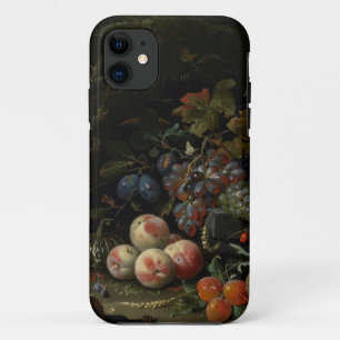 Funda Para iPhone 11 Todavía vida con la fruta, el follaje y los