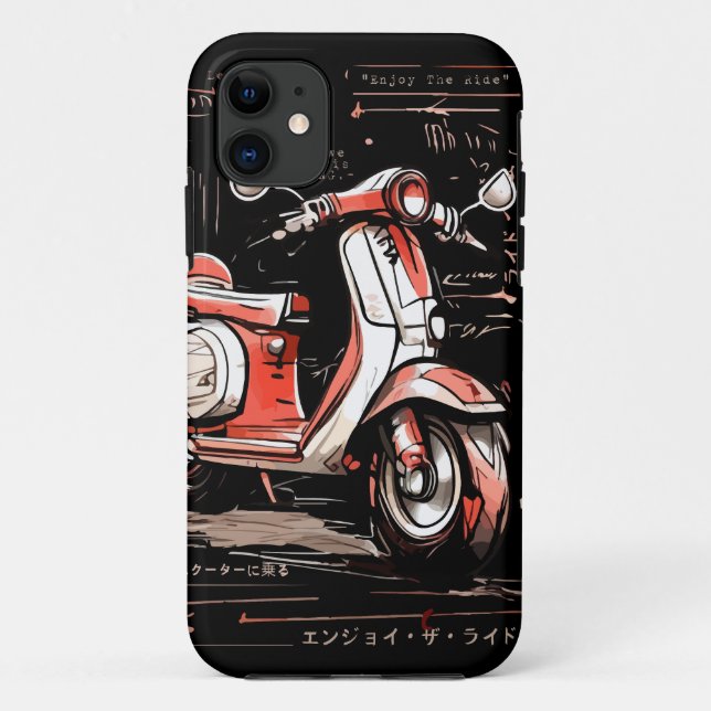 Funda De Case-Mate Para iPhone Todo en Scooter (Reverso)