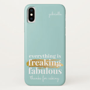 Funda Para iPhone X Todo es divertido decir diversión sarcástica