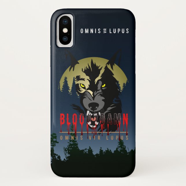 Funda De Case-Mate Para iPhone Todo hombre es Lobo (Reverso)