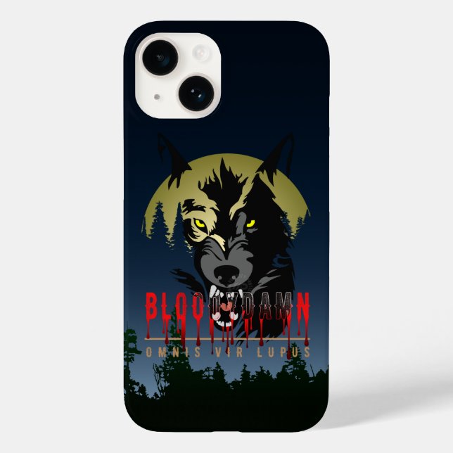 Funda De Case-Mate Para iPhone Todo hombre es Lobo (Reverso )