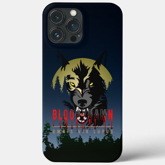 Funda De Case-Mate Para iPhone Todo hombre es Lobo (Reverso )