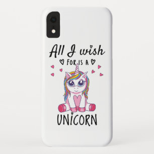 Funda Para iPhone XR Todo lo que deseo es un Unicornio
