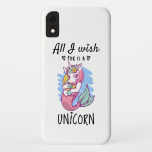 Funda Para iPhone XR Todo lo que deseo es una Unicornio