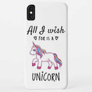 Funda Para iPhone XS Max Todo lo que deseo es una Unicornio