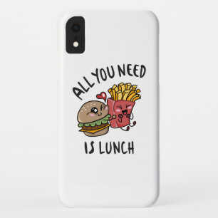 Funda Para iPhone XR Todo lo que necesitas es almuerzo