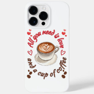 Funda Para iPhone 14 Pro Max De Case-Mate Todo lo que necesitas es amor y una taza de café