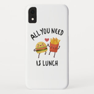 Funda Para iPhone XR Todo lo que necesitas es comer.
