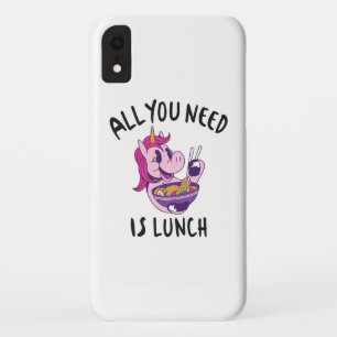 Funda Para iPhone XR Todo lo que necesitas es comer.