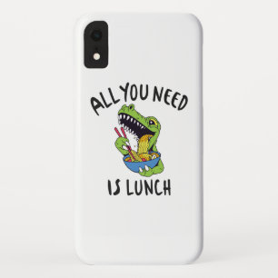 Funda Para iPhone XR Todo lo que necesitas es comer.