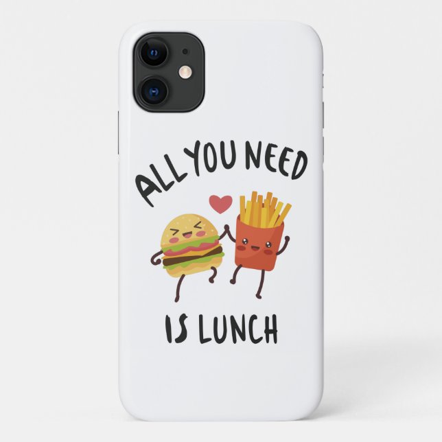 Funda De Case-Mate Para iPhone Todo lo que necesitas es el almuerzo (Reverso)