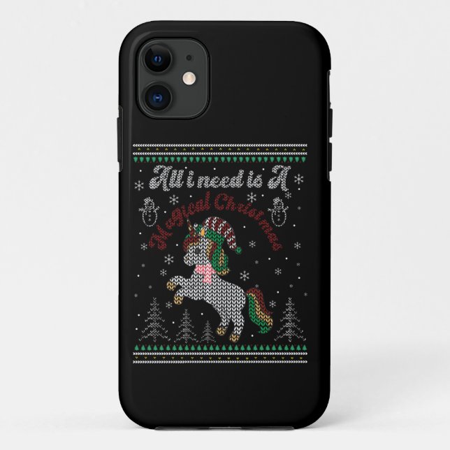 Funda De Case-Mate Para iPhone Todo Lo Que Necesito Son Navidades Magníficos, Uni (Reverso)