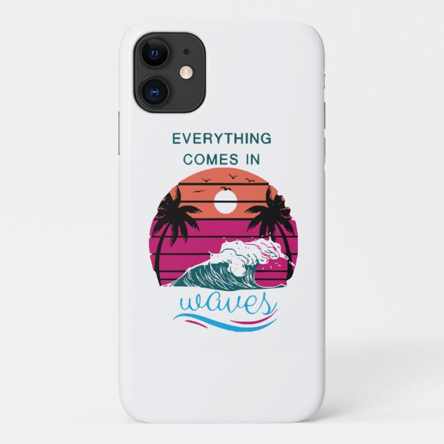 Funda De Case-Mate Para iPhone Todo viene en olas (Reverso)