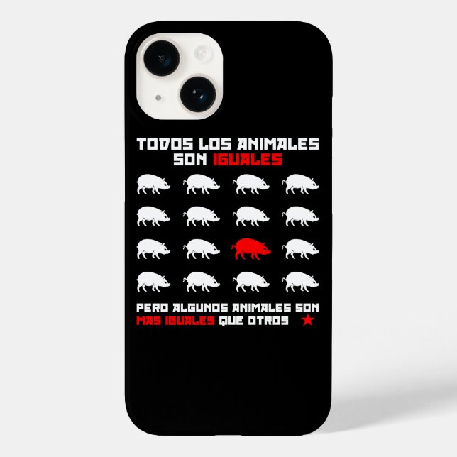 Funda De Case-Mate Para iPhone Todos los animales son 2 iguales (Reverso )