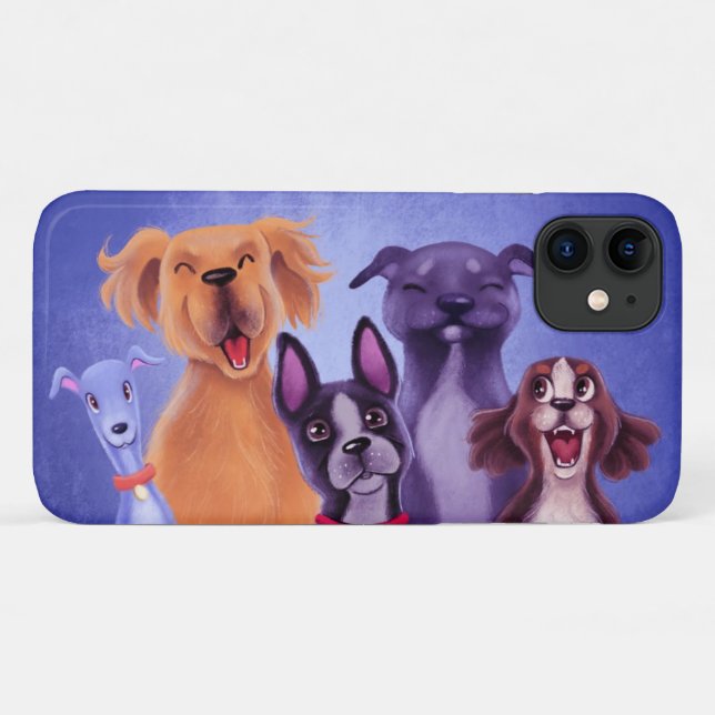 Funda De Case-Mate Para iPhone Todos los perros (Reverso (horizontal))