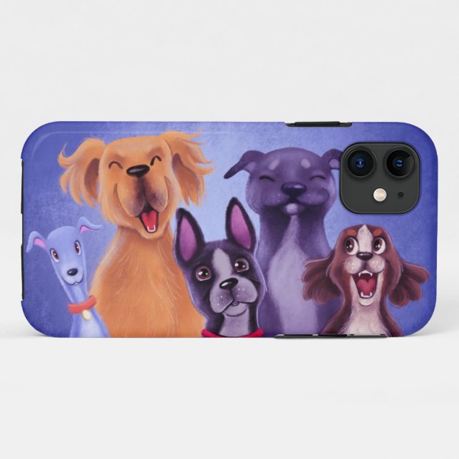 Funda De Case-Mate Para iPhone Todos los perros (Reverso (horizontal))