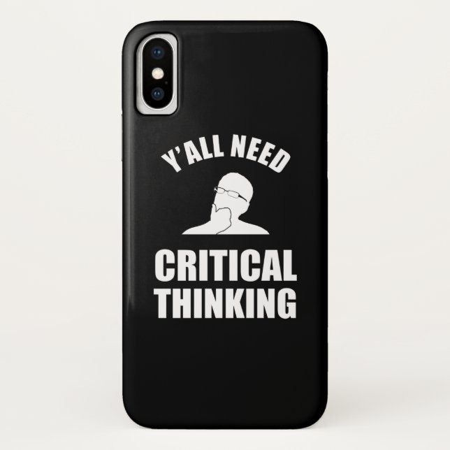 Funda De Case-Mate Para iPhone Todos necesitan pensamiento crítico (Reverso)