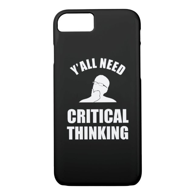 Funda De Case-Mate Para iPhone Todos necesitan pensamiento crítico (Reverso)
