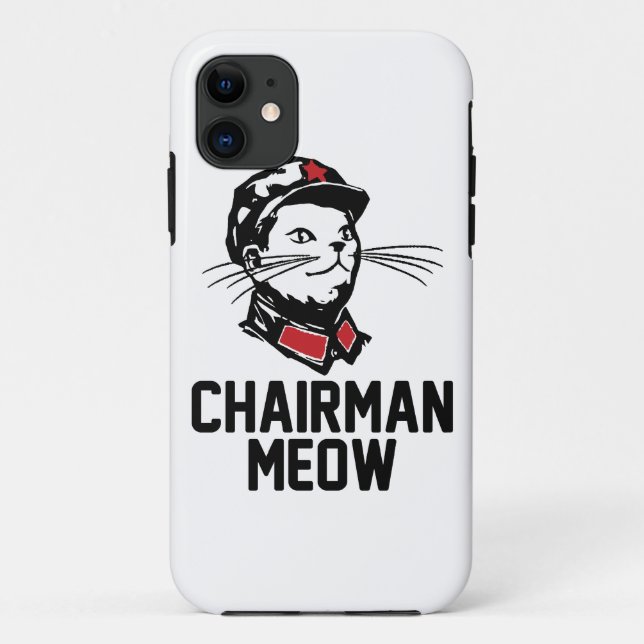 Funda De Case-Mate Para iPhone Todos saludan Presidente Meow (Reverso)