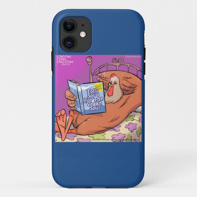 Funda De Case-Mate Para iPhone Tofu Alma Vegana Divertida (Reverso)