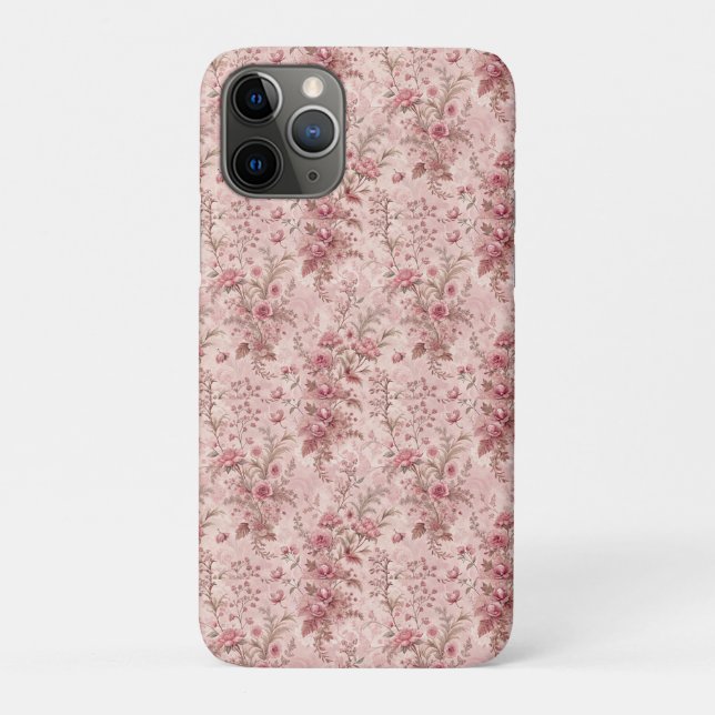 Funda De Case-Mate Para iPhone Toile francesa pastel (Reverso)