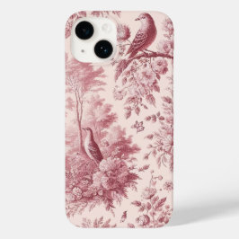 Funda Para iPhone 14 De Case-Mate Toile Pink Vintage