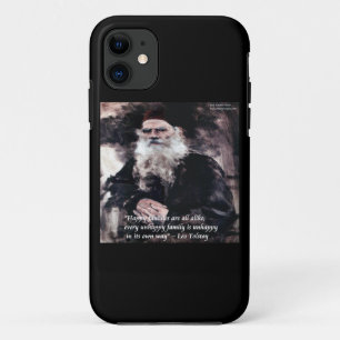 iPhone 11 Tolstoi & 1ra Línea de Anna Karenina Funda para iP