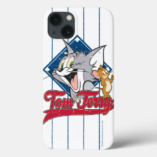 Funda Para iPhone 13 Tom Y Jerry Tom Y Jerry En Diamante De Béisbol
