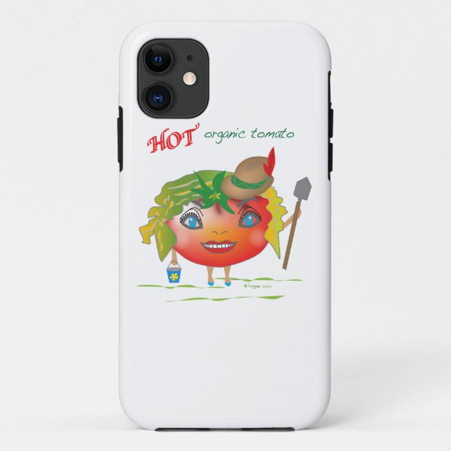Funda De Case-Mate Para iPhone Tomate orgánico caliente (Reverso)